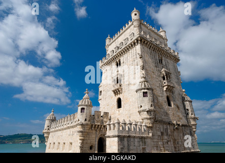 Portugal, Lisbonne, la tour de Belem Banque D'Images