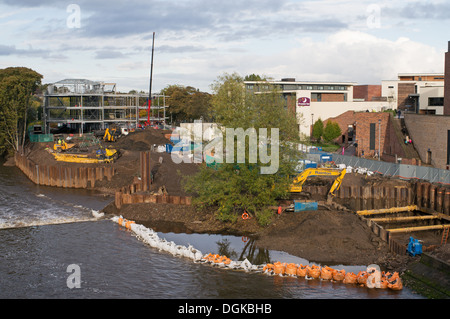 Construction de nouveaux bureaux pour l'épargne nationale et les investissements (NS&I) Riverside Durham North East England UK Banque D'Images