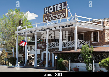 Le célèbre hôtel El Rancho Motel et dans la région de Gallup, Nouveau Mexique, USA. Banque D'Images