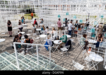 Le cafe de la Serpentine Pavilion 2013 l'installation. Banque D'Images