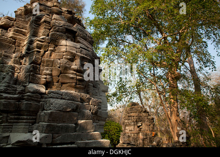 Les anciennes ruines à Banteay Chhmar près de Battambang, Cambodge. Photos © Dennis Drenner 2013. Banque D'Images