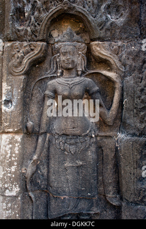 Les anciennes ruines à Banteay Chhmar près de Battambang, Cambodge. Photos © Dennis Drenner 2013. Banque D'Images