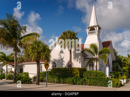 Vue de la première église baptiste à Boca Grande qui est la plus ancienne église de Gasparilla Island. Banque D'Images