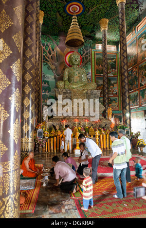 Vue intérieure du Temple Prasat Nokor Vimean Sour. Banque D'Images