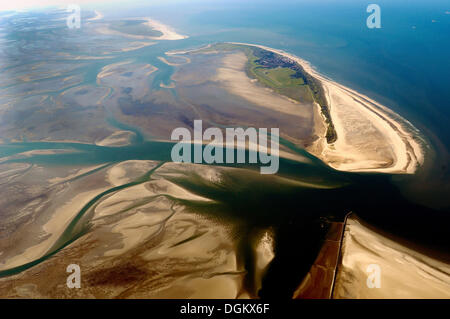 Zone de l'antenne, de la mer des Wadden 'Hoher Ruecken", l'île de Wangerooge, la Basse-Saxe mer des Wadden Parc National, Basse-Saxe, Allemagne Banque D'Images