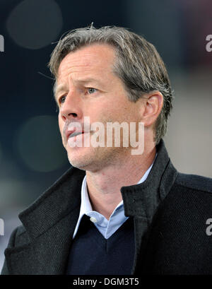 Coach, Jens Keller, le VfB Stuttgart Banque D'Images