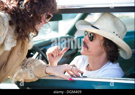 Le DALLAS BUYERS CLUB 2013 Focus film avec Jared Leto et Matthew McConaughey Banque D'Images