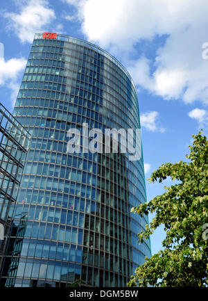 DB Tower, siège de la Deutsche Bahn AG, la compagnie nationale allemande, Potsdamer Platz, Berlin Banque D'Images