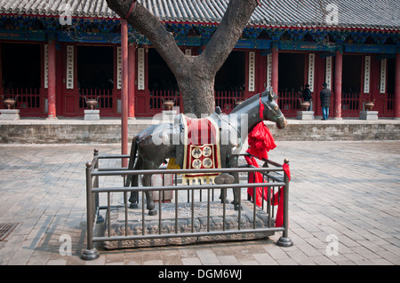 Statue en bronze étonnant Donkey Dongyue taoist Temple dans le district de Chaoyang, Beijing, Chine Banque D'Images