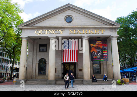 Quincy market à Boston, Massachusetts, New England, usa Banque D'Images