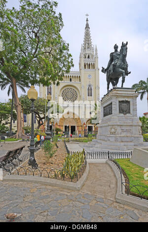 Parque Seminario, Parque Bolivar ou Parque de las Iguanas, Parc Iguana, Guayaquil, Equateur, Amérique du Sud Banque D'Images