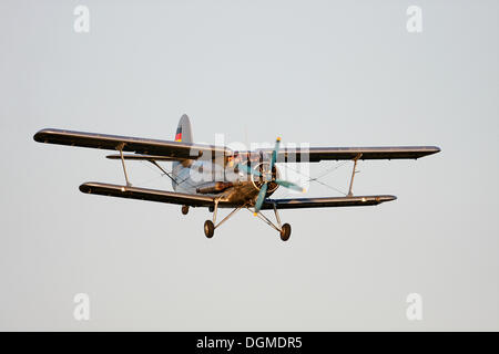 Des avions d'époque, l'Antonov An-2, le plus gros biplan moteur dans le monde, Airshow 2010, Hesse Breitscheid Banque D'Images