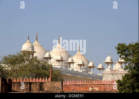 Le Fort Rouge, Agra, Uttar Pradesh, Inde du Nord, Inde, Asie du Sud, Asie Banque D'Images