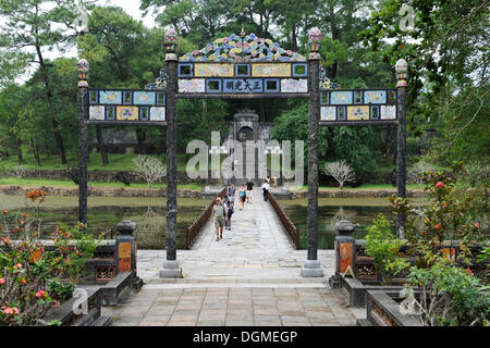 Mausolée de l'Empereur Minh Mang, Hue, Vietnam du Nord, Vietnam, Asie du Sud, Asie Banque D'Images