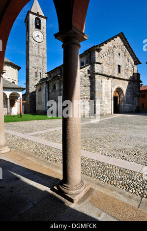 Eglise de Saint Gervasio et Protasio, Baveno, Lac Majeur, Piémont, Italie, Europe Banque D'Images
