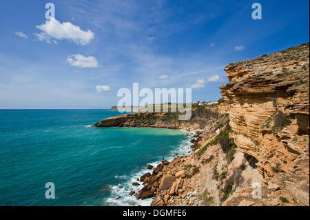 Côte Rocheuse, Luz, Algarve, Portugal, Europe Banque D'Images