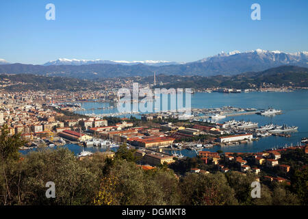 Port, La Spezia, Provinz La Spezia, Liguria, Italie Banque D'Images