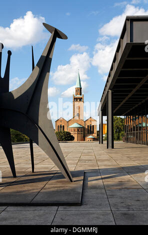 Musée Neue Nationalgalerie, Berlin l'église et Mathaei-Kirche Banque D'Images