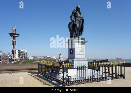 Michiel de Ruyter Monument, Walcheren, Vlissingen, Walcheren, province de Zélande, Pays-Bas Banque D'Images