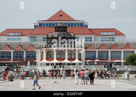 Maison thermale dans la station baltique polonaise de Sopot. Banque D'Images