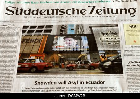 Suddeutsche Zeitung Banque D'Images