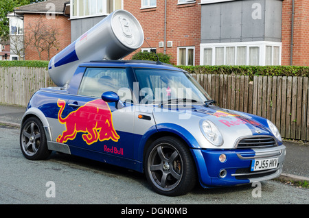 Red Bull voiture promotion Banque D'Images