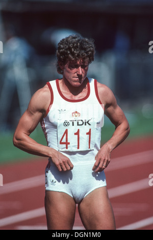 Jarmila Kratochvilova (CZE) qui se font concurrence sur les Championnats du monde d'athlétisme 1983. Banque D'Images