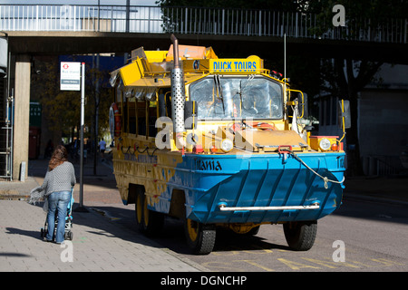 London Duck Tours bateaux amphibies Titania, Belvedere Road, Londres, Royaume-Uni. Banque D'Images