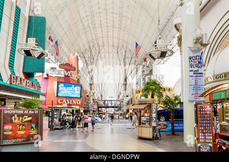 Fremont Street Experience au centre-ville de Las Vegas, Nevada, USA Banque D'Images