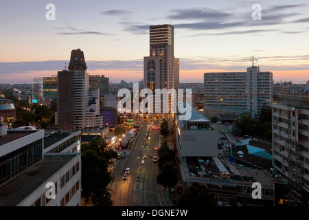 Berlin, Allemagne, vue de la maison d'Eden à la rue de Budapest Banque D'Images