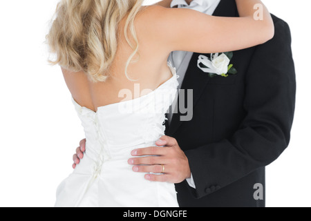 Mid section of a young couple dancing Banque D'Images