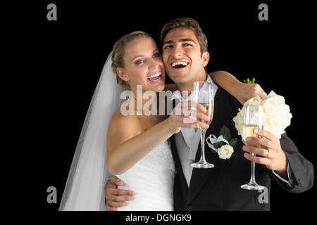 Happy happy couple laughing Banque D'Images