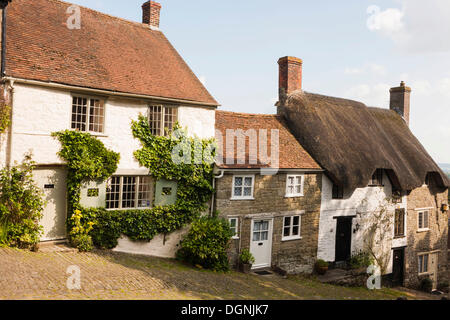 Maisons anciennes, Shaftesbury, Dorset, Angleterre, Royaume-Uni Banque D'Images