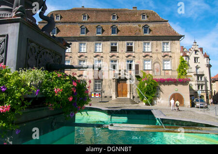 Haus zum Cavazzen bâtiment historique et musée, Lindau, Bavière Banque D'Images