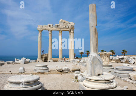 Temple d'Apollon à côté, Riviera turque, la Turquie, l'Asie occidentale Banque D'Images