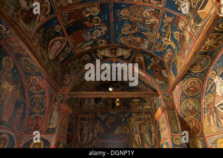 900 ans de peintures murales de l'église grecque orthodoxe église Panagia Phorbiotissa, Patrimoine Mondial de l'Église, Asinou Banque D'Images