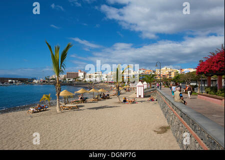 Plage de San Juan, Tenerife, Canaries, Espagne, Europe Banque D'Images