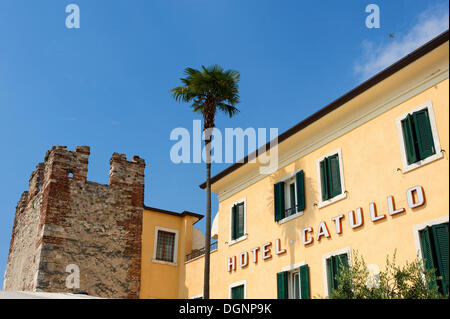 Ville de Bardolino, sur le lac de Garde, Italie, Europe Banque D'Images