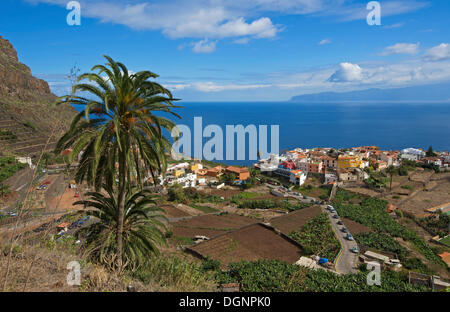 Paysage urbain, Agulo, La Gomera, Canary Islands, Spain Banque D'Images