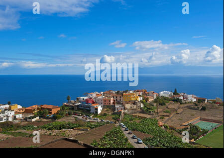 Paysage urbain, Agulo, La Gomera, Canary Islands, Spain Banque D'Images