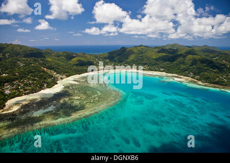 Baie de Anse á la mouche, le sud de Mahé, l'île de Mahé, Seychelles, Afrique, Océan Indien Banque D'Images