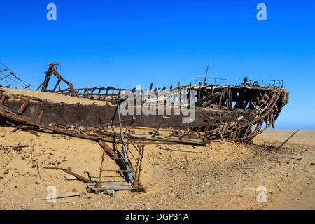 Eduard Bohlen Naufrage, Désert du Namib, Namib-Naukluft National Park, Namibie, Afrique Banque D'Images