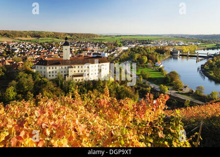 Schloss Horneck Palace sur le Neckar, Aspach, Bade-Wurtemberg Banque D'Images