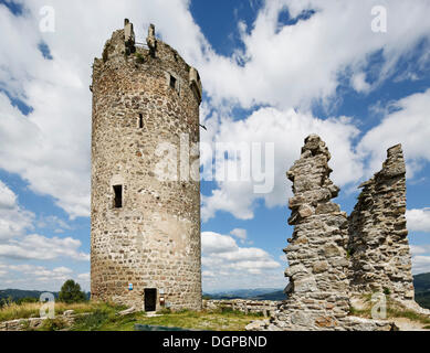 Ruines du château, Muehlviertel Waxenberg région, Haute Autriche, Autriche, Europe, PublicGround Banque D'Images
