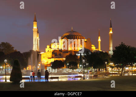 Sainte-sophie, Ayasofya, Parc du Sultan Ahmed, Istanbul, côté européen, la Turquie, l'Europe Banque D'Images