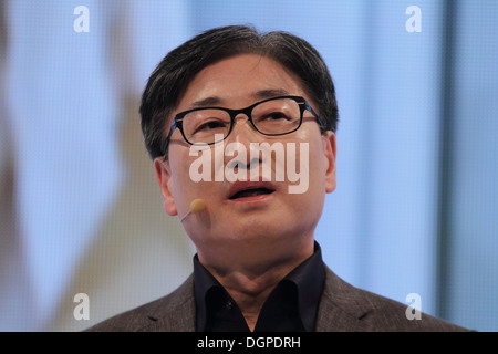 Berlin, Allemagne, Bk Yoon, le président de Samsung Electronics Co Ltd Banque D'Images