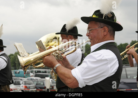 Musicien de fanfare bavaroise Banque D'Images