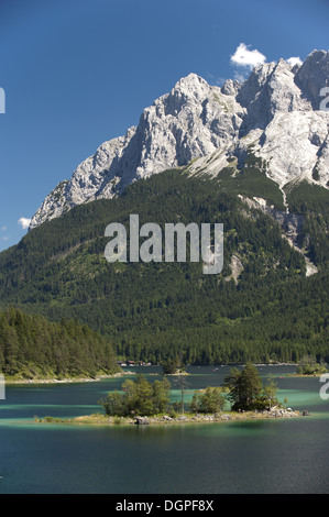 Eibsee lac en Bavière à l'alp mountains Banque D'Images