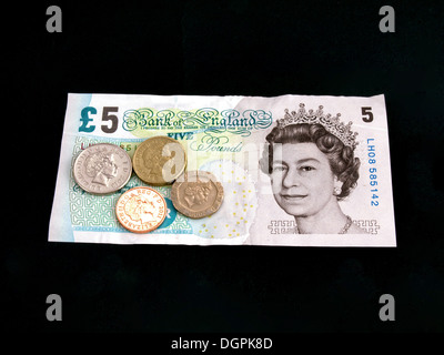 Le UK National salaire minimum de £6.31 a été introduit le 1er octobre 2013. Banque D'Images