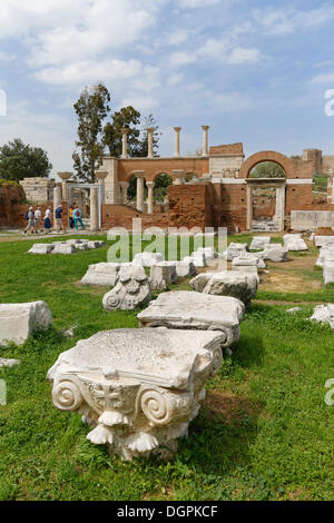 Basilique de St Jean d'Éphèse, Éphèse, Selçuk, İzmir Province, Région de l'Egée, la Turquie Banque D'Images